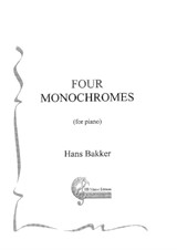 Four Monochromes for piano
