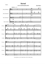 Koraal en Madrigaal voor trombonekwartet