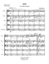 Est for string orchestra - Score