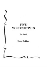 Five Monochromes for piano