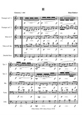 Quintetto for two trumpets, horn, tuba and double bass – Movement II