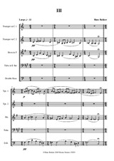 Quintetto for two trumpets, horn, tuba and double bass – Movement III