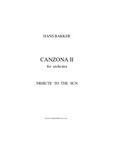 Canzona II: Tribute to the Sun for orchestra – Score
