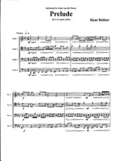 Prelude & Fugue for cello ensemble/quartet