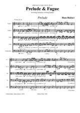 Prelude & Fugue for string quintet (or string orchestra)