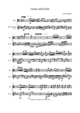 Center and Circle for viola and bass clarinet, score & parts