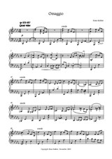 Two Pieces for piano – No.1 Omaggio