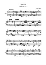 Two Pieces for piano – No.2 Capriccio