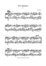 Three Epilogues for piano, No.1