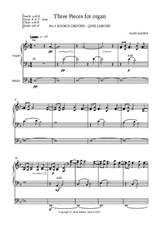 Three Pieces for organ, No.1 Source Ground - Quellgrund