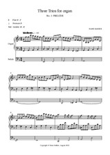 Three Trios for organ, No.1 Prelude