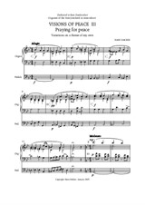 Visions of Peace III - Praying for peace, for organ