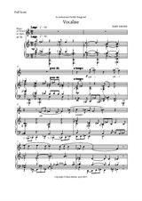 Vocalise for piano and flute (or voice, or instr ad lib (violin))