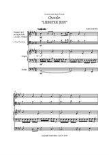 Chorale 'Liebster Jesu' for organ solo (or organ & trumpet, or trombone)